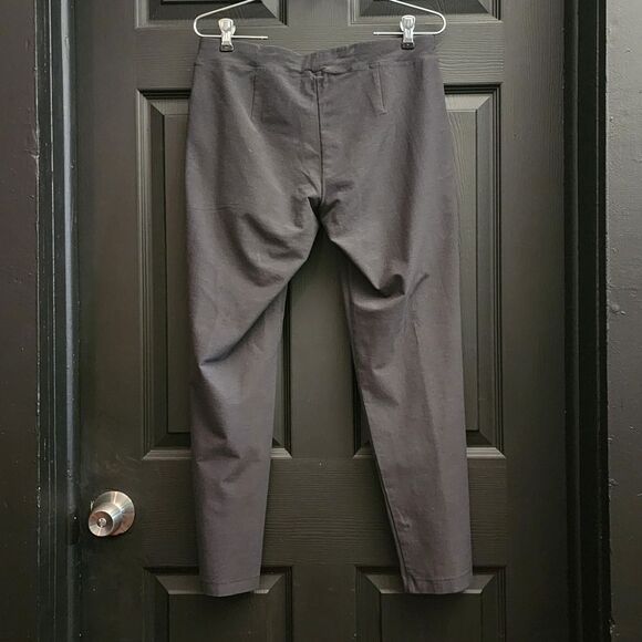 Eileen Fisher Washable Stretch Crepe Slim Ankle Pant In Slate - Picture 6 of 14